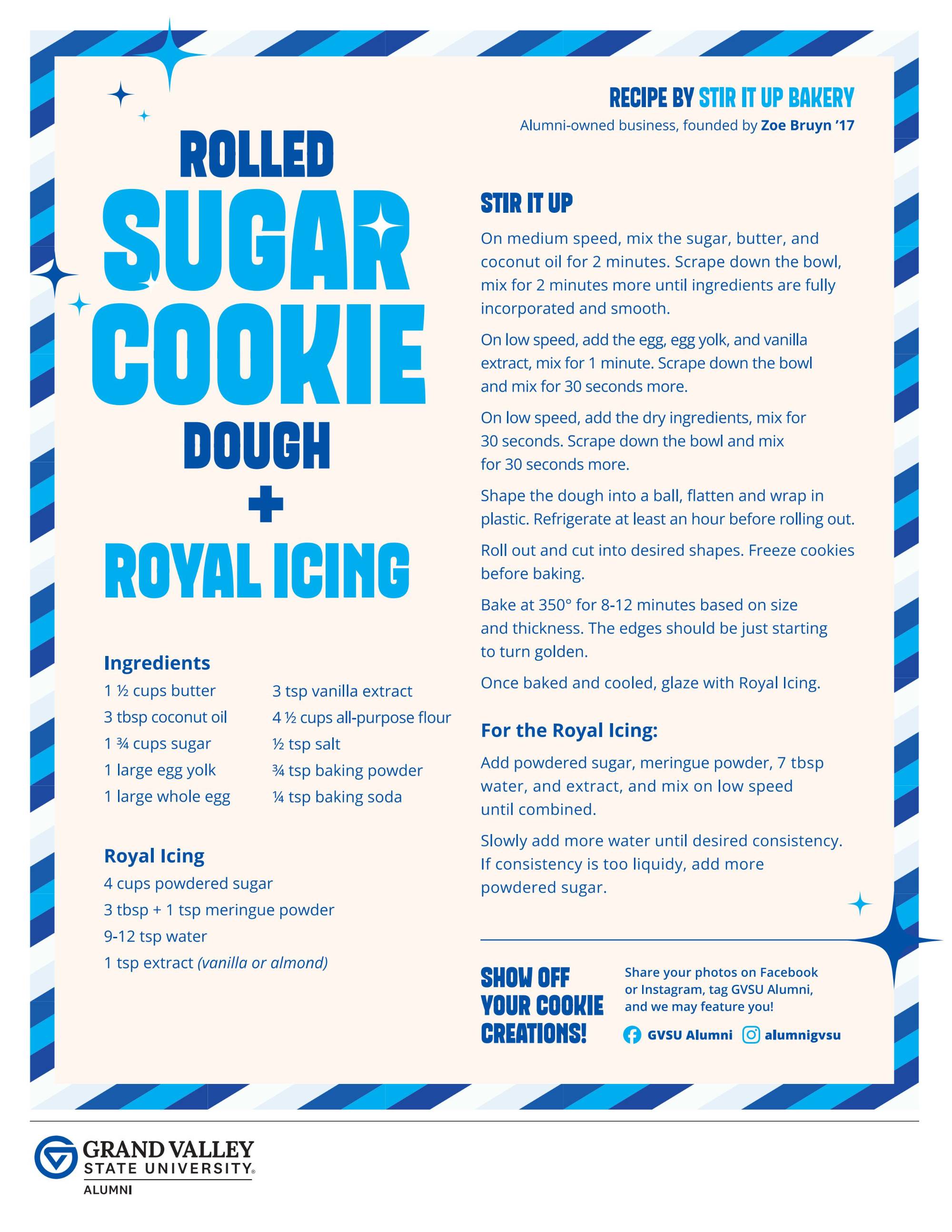 Sugar Cookie receipt